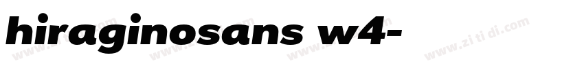 hiraginosans w4字体转换